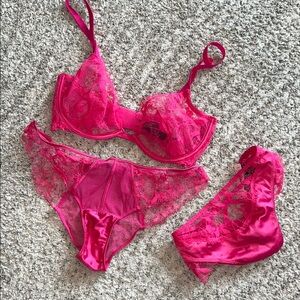 Victorias secret unlined bra and panty set